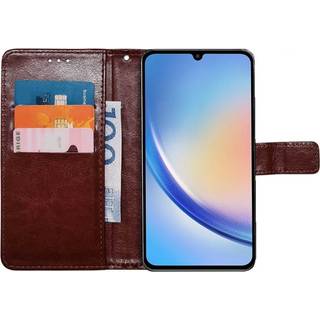 Wallet cover 3-kort Samsung Galaxy A24 4G - Brun