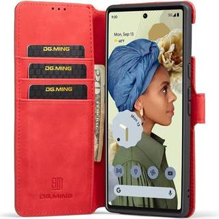 DG-Ming Wallet cover 3-kort Google Pixel 6 Pro - Rød