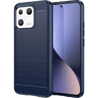 SKALO Xiaomi 13 5G Armor Carbon Stødsikker TPU-cover - Blå