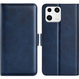 SKALO Xiaomi 13 5G Premium Wallet Flip Cover - Blå