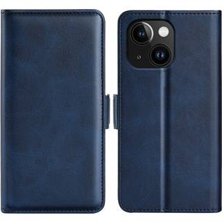 SKALO iPhone 15 Plus Premium Wallet Flip Cover - Blå