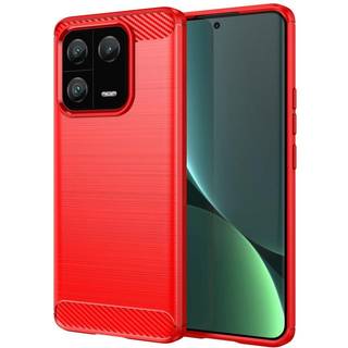 SKALO Xiaomi 13 Pro 5G Armor Carbon Stødsikker TPU-cover - Rød