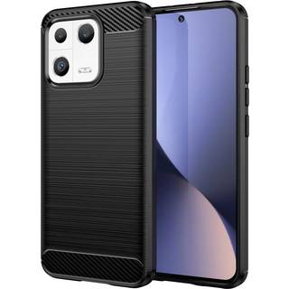 SKALO Xiaomi 13 5G Armor Carbon Stødsikker TPU-cover - Sort