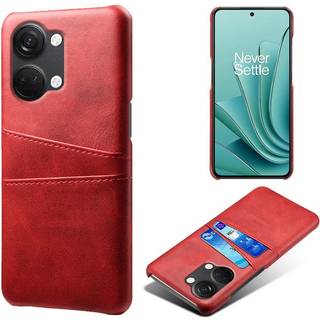 SKALO OnePlus Nord 3 5G / Ace 2V PU-læder Kortholder Cover - Rød