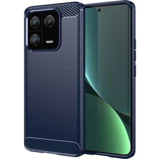 SKALO Xiaomi 13 Pro 5G Armor Carbon Stødsikker TPU-cover - Blå