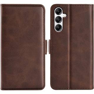 SKALO Samsung A34 5G Premium Wallet Flip Cover - Mørkebrun