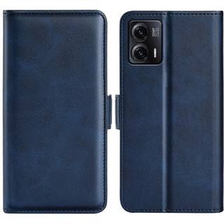 SKALO Motorola Moto G73 5G Premium Wallet Flip Cover - Blå