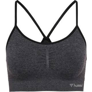 Hummel® - CI Seamless Scrunch Sports Bra (Black Melange)