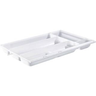 Bestikskuffe Nordiska Plast, hvid, 5-rum, 485 x 326 x 50 mm
