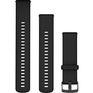 Garmin Quick Release Urrem 22 mm silikone, sort/Slate grey ➞ På lager - klar til levering