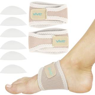 Vive Arch Support Brace (par) - Plantar fasciitis gelrem til m?nd kvinde - ortotisk komprimering underst?tter wrap aids fodsmerter h?je buer flad