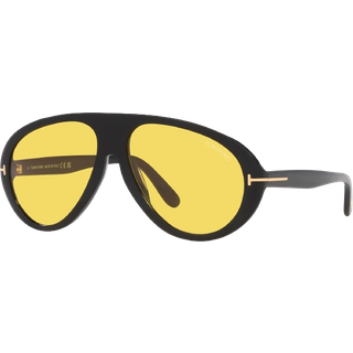 TOM FORD Mand FT0988 CAMILLO-02 01E Solbriller Acetat Sort Brun Pilot Normal