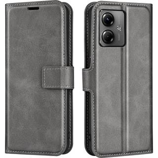SKALO Motorola Moto G14 Premium Wallet Flip Cover - Grå