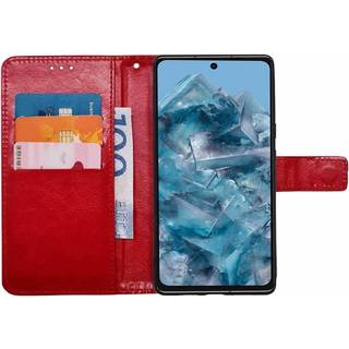 Wallet cover 3-kort Google Pixel 8 Pro - Rød