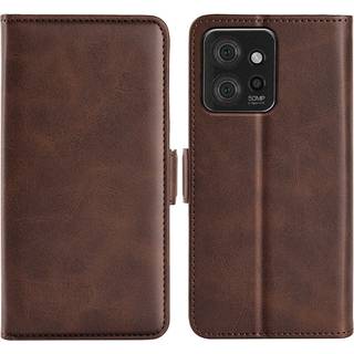 SKALO Motorola ThinkPhone 5G Premium Wallet Flip Cover - Brun