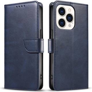 SKALO iPhone 15 Plus Premium Wallet Flip Cover - Blå