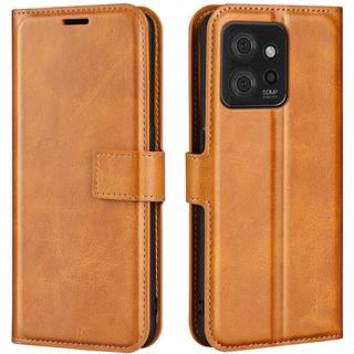 SKALO Motorola ThinkPhone 5G Premium Wallet Flip Cover - Lys brun
