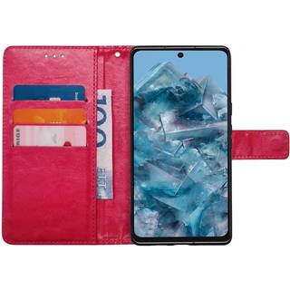 Wallet cover 3-kort Google Pixel 8 Pro - Lyserød