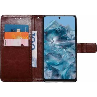 Wallet cover 3-kort Google Pixel 8 - Brun