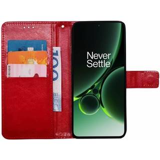 Wallet cover 3-kort OnePlus Nord 3 5G - Rød