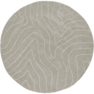 Rund uldtæppe Aaron, håndtuftet