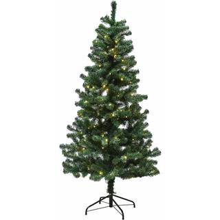 NORDIC WINTER ALEX juletræ, kunstig PVC, Klasse B, 200 x 106 cm med LED
