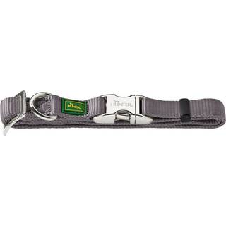 HUNTER Nylonhalsbånd Alu-Strong Basic L 40-55 cm grå