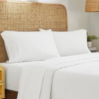 Californiens design den 100% organiske bomuldsark til queen size seng dybe lommer percale ark dronning gots certificerede bl?de k?leplader 4 styk