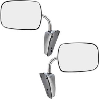 Brock Udskiftning Indstil manuel sided?r i rustfrit st?l med lavt monteringspejle, der er kompatible med 1973-1991 C/K/R/V Pickup Truck SUV 99622