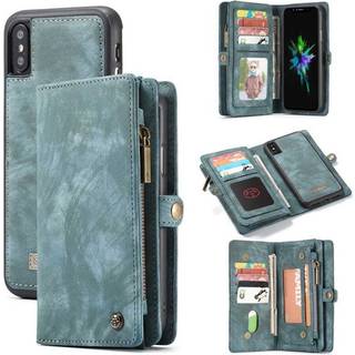 CaseMe Wallet 11-kort Apple iPhone XS Max (6,5 ")  - blå