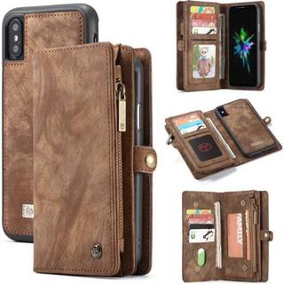 CaseMe Wallet 11-kort Apple iPhone XS Max (6,5 ")  - brun