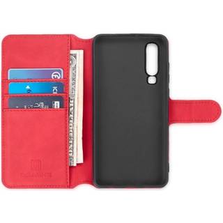 DG-Ming Wallet 3-kort til Huawei P30 (ELE-L29)  - rød