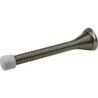 2 Pack ROK Hardware 3-3/4 """" (95 mm) L?ngere version Flexi Spring Heavy Duty Wall Door Stop Kofanger Rokds2 mia. B?rstet nikkel