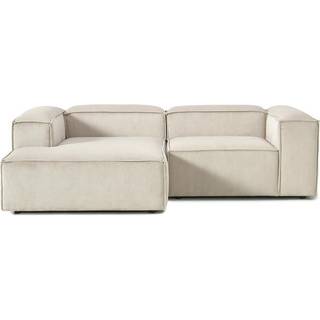 Modulær hjørnesofa Lennon i riflet fløjl