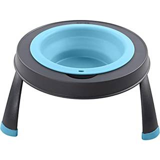 DEXAS POPWARE FÖR PETS SINGLE ELEVATED PET MATHER GRÅ/BLÅ LARGE/4 CUP CAPACITY (PW140432312)