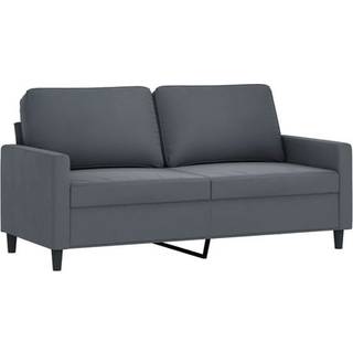 2-personers sofa 140 cm fløjl mørkegrå