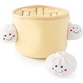 Zippypaws Burrow Food Buddies Steamed Buns - Interactive Dog Legetøj til kedsomhed - Skjul og søg hundelegetøj Farverig Squeaky Dog Toys For Smal