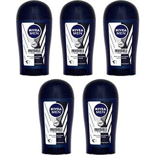 5x Nivea Usynlig sort / hvid anti-Perspirant Deodorant Solid Stick til m?nd 5x50ml (pakke med 5)