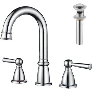 Crea udbredt badev?relse vandhane 3 hul krom 8 tommer 2 h?ndtag vandhaner med pop up dr?n 4 i synke vandhaner til forf?ngelighed toilitet bassin