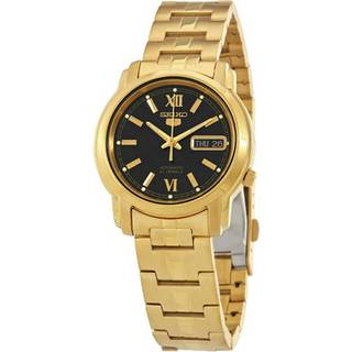 Seiko 5 Automatic Black Dial Stainless Steel Strap Men's Watch SNKK86K1