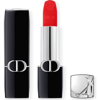 Rouge Dior-Couture Color Lipstick - Velvet and Satin Finishes - Hydrating Floral Lip Care - Long Wear