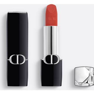 Rouge Dior-Couture Color Lipstick - Velvet and Satin Finishes - Hydrating Floral Lip Care - Long Wear