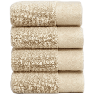 Juniper Ansigtshåndklæde 30x30 Cm 4-pak - Håndklæder & Badelagner Supima Bomuld Beach Sand - T-3030-S