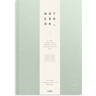Mayland notebook Textile A4 linieret lys grøn