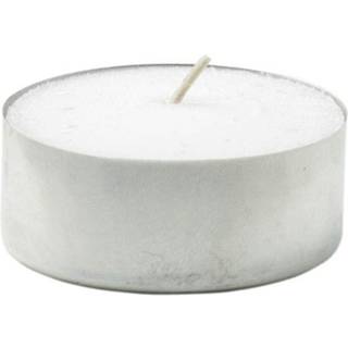 Fyrfadslys 100% paraffin Ø3,9cm 6 timer hvid