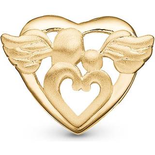 Christina Jewelry Guardian Angel forgyldt charm til sølv armbånd