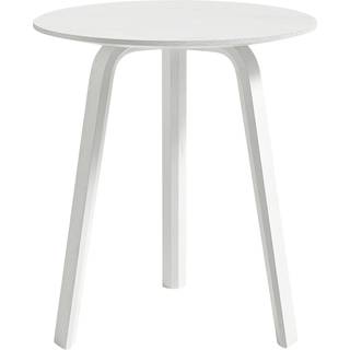 HAY Bella Coffee Table Ø45 x H49 White WB Lacquered Oak