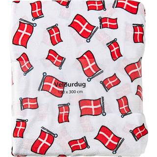 Nervøs velour dug med flag (På lager i varehus)