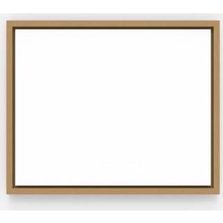 Lintex Offset whiteboard med ramme i eg 1624x1324mm hvid