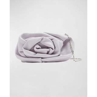 Burberry Rose leather clutch - white - One Size